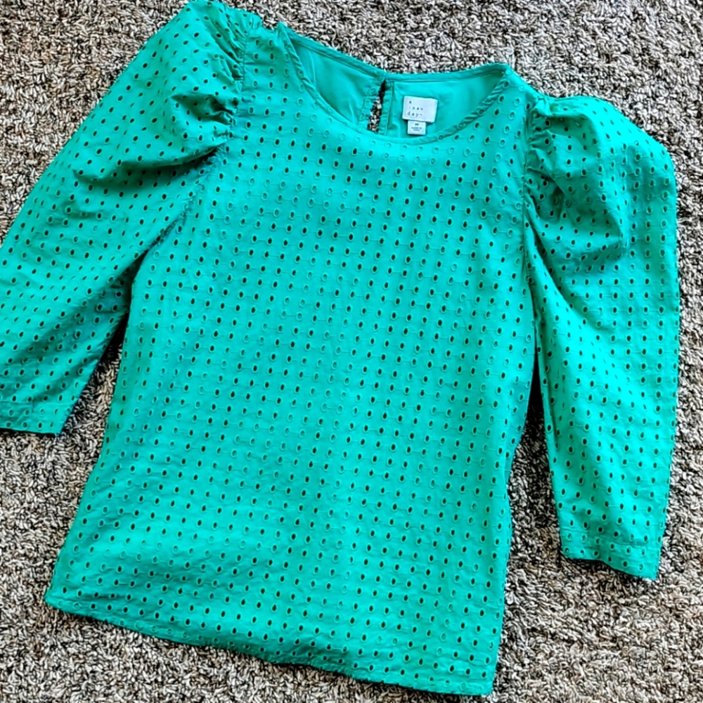 A New Day Puffy Sleeve Top